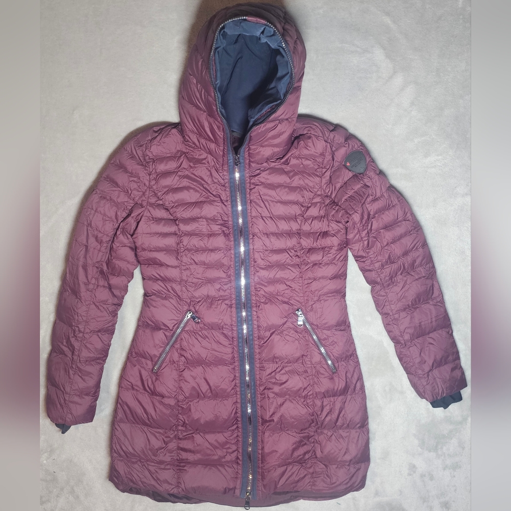 Pajar Duck Down/Duck Feather insulated Quilted Full Zip Hooded Puffer ski Jacket